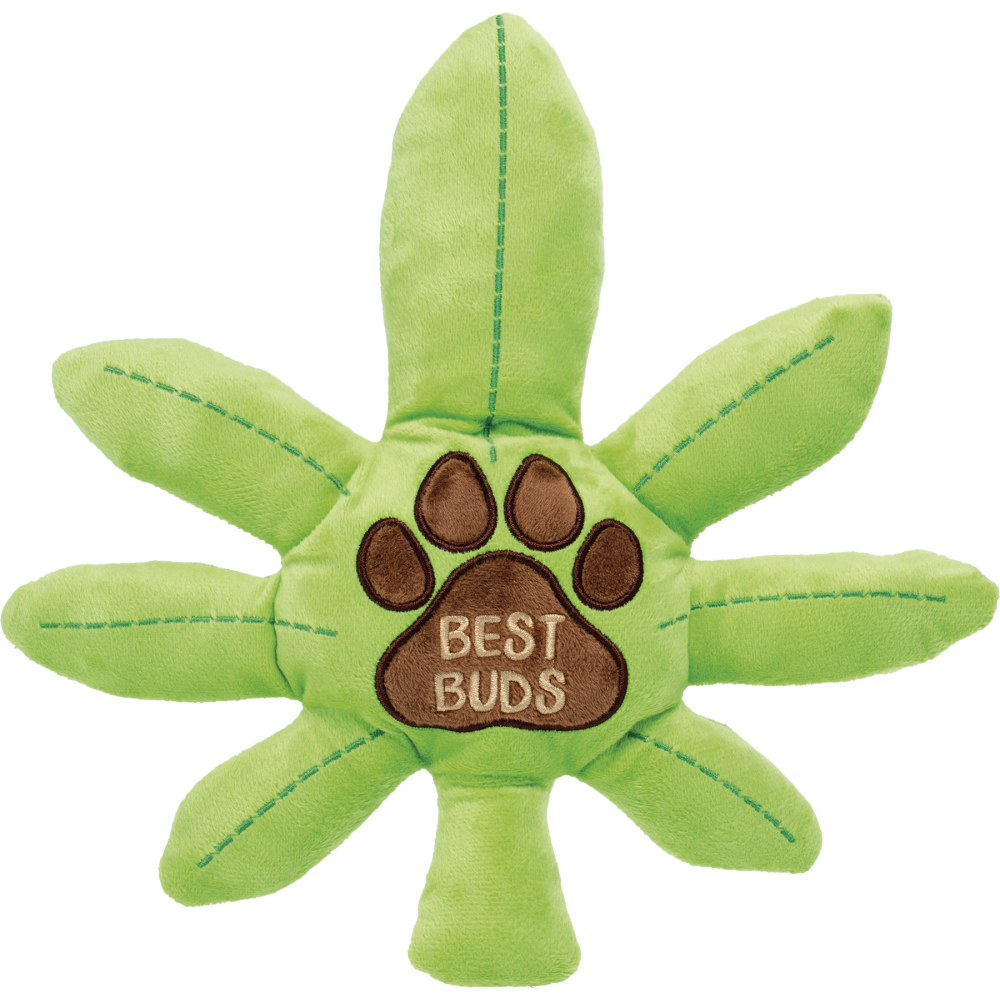 12" Best Buds Squeaky Dog Toy By Stoned Puppy [DTY24]